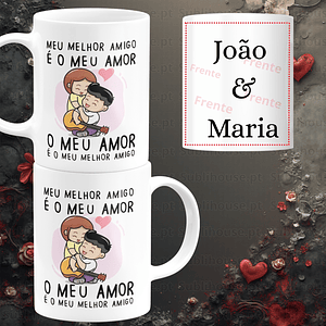 Caneca em Cerâmica - Meu melhor amigo 