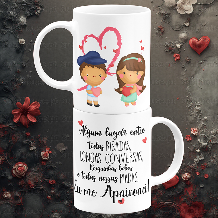 Caneca em Cerâmica - Eu me apaixonei  1