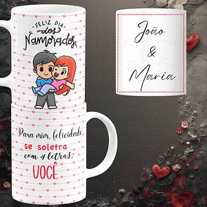 Caneca em Cerâmica - Soletra Amor