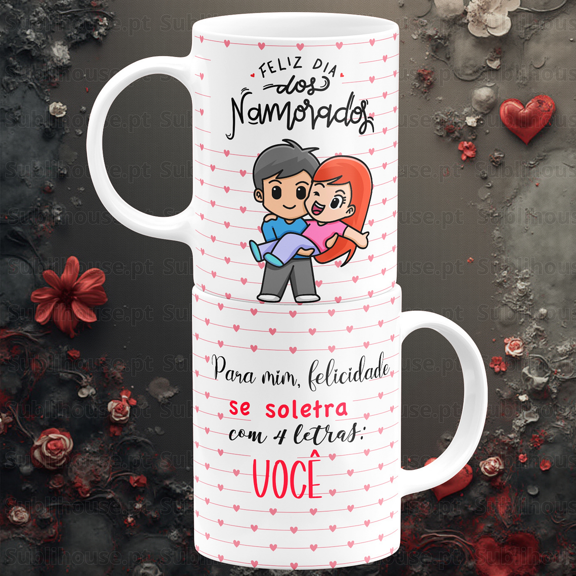 Caneca em Cerâmica - Soletra Amor 1