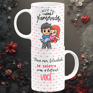 Caneca em Cerâmica - Soletra Amor