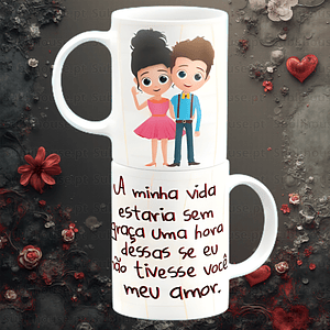 Caneca em Cerâmica - A minha vida