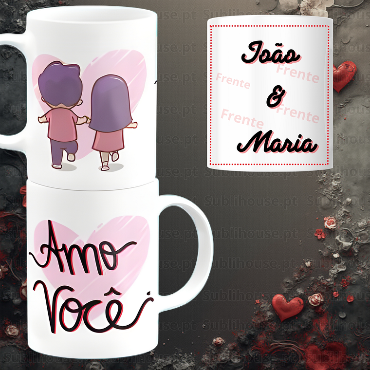 Caneca em Cerâmica - Amo Você 2