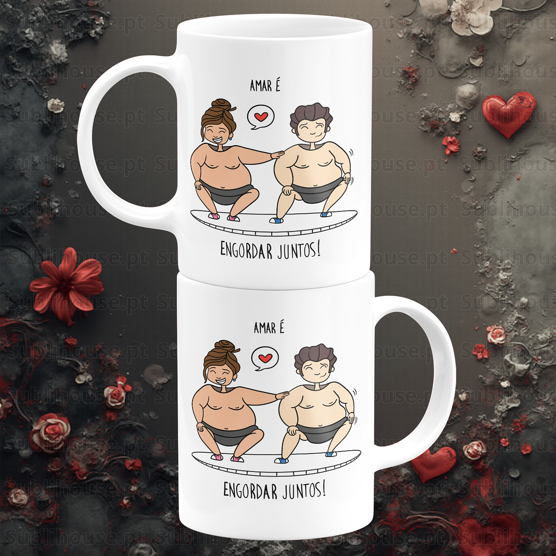 Caneca em Cerâmica - Engordar Juntos 1