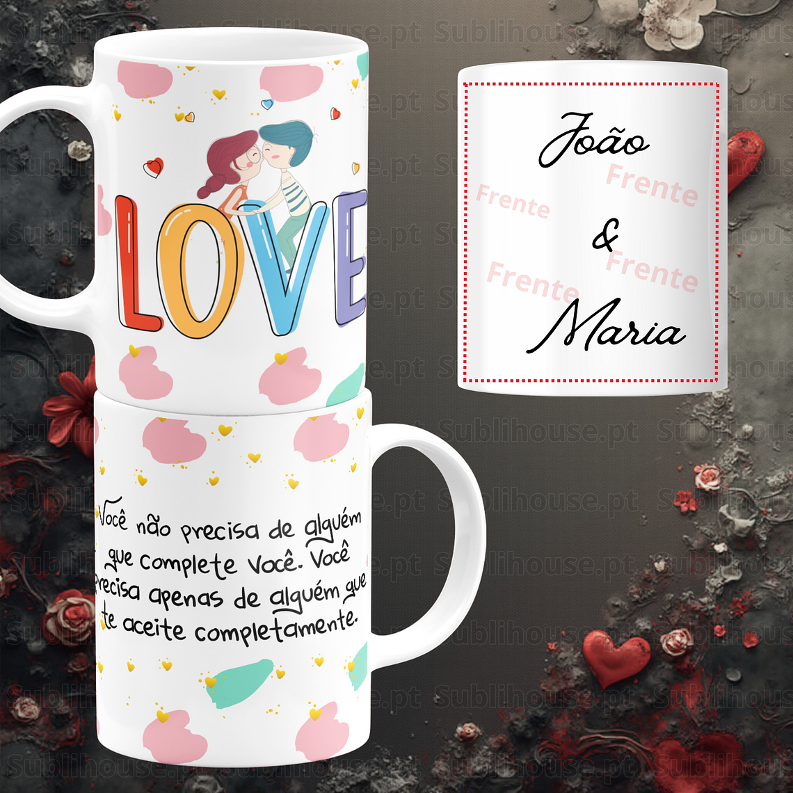 Caneca em Cerâmica - Alguém que te aceite completamente 2