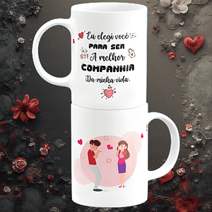 Caneca em Cerâmica -  A melhor Companhia 