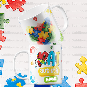 Caneca em Cerâmica -  Pai de Autista