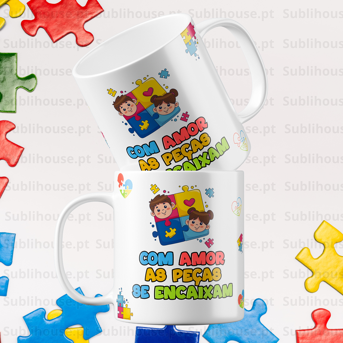 Caneca em Cerâmica -  Com amor 1