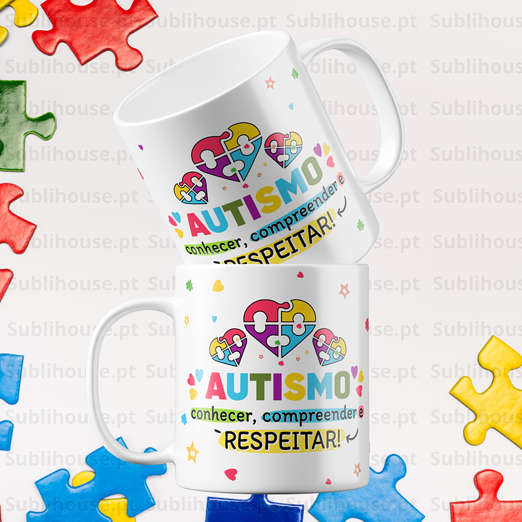 Caneca em Cerâmica -  Conhecer, Compreender e Respeitar 1