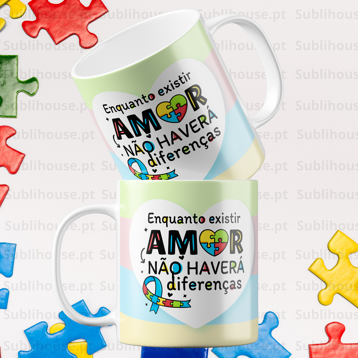 Caneca em Cerâmica -  Enquanto Existir Amor 1