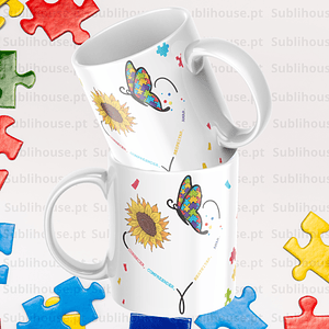 Caneca em Cerâmica - butterfly