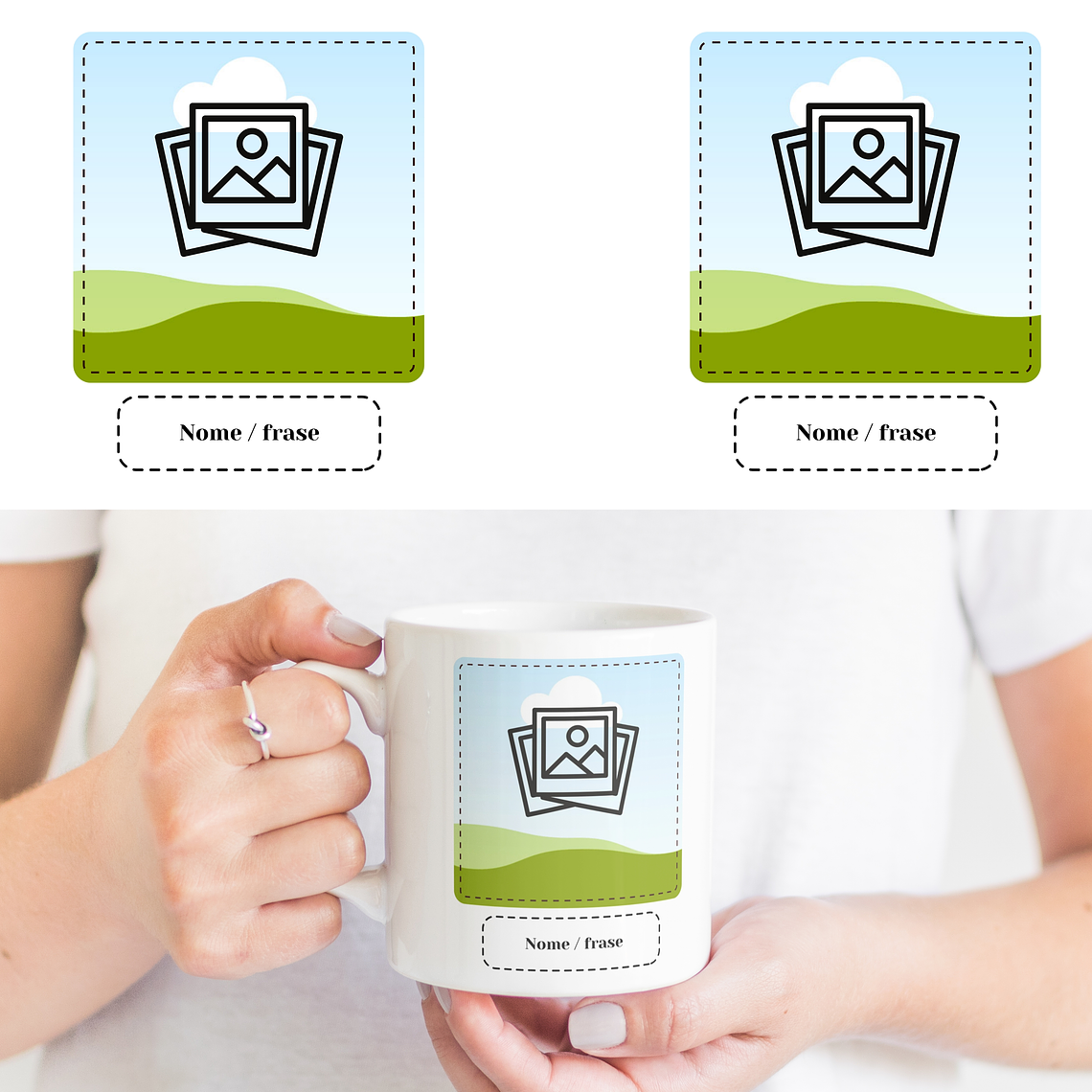 Caneca em Cerâmica Branca 3