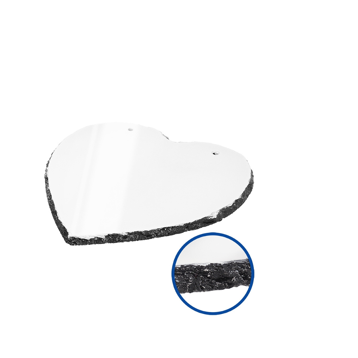 Porta retratos em Ardósia – Coração 15x15 cm 2