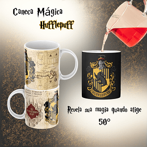 Caneca Mágica Hufflepuff