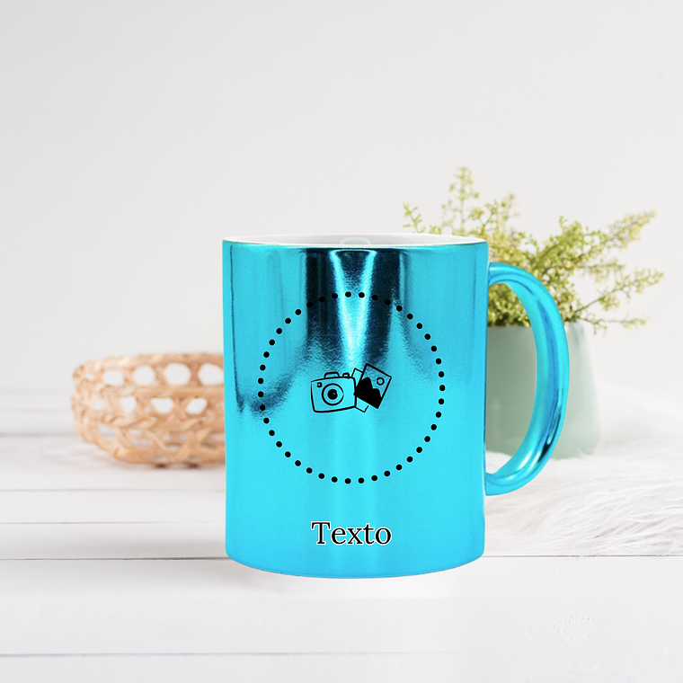 Caneca em Cerâmicas Efeito  Metálico   8