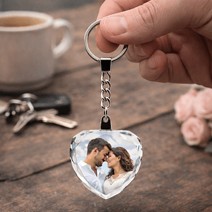Porta-chaves - Coração de Cristal