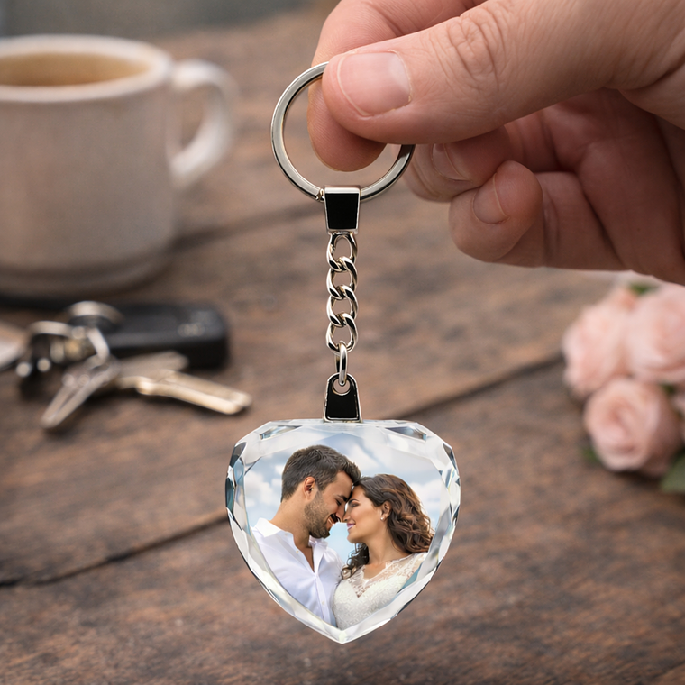 Porta-chaves - Coração de Cristal 1