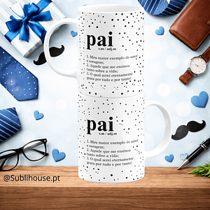 Caneca de Cerâmica - Pai Substantivos 