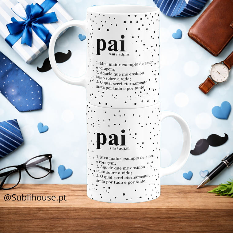 Caneca de Cerâmica - Pai Substantivos  1