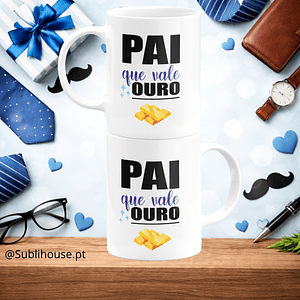 Caneca de Cerâmica - Pai que vale ouro