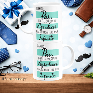 Caneca de Cerâmica - Só Agradecer 