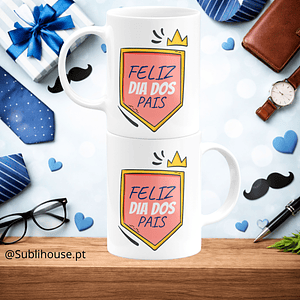 Caneca de Cerâmica - Feliz Dia dos Pais