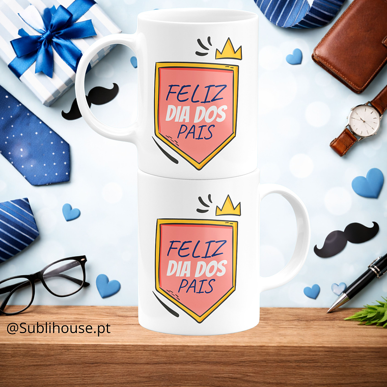 Caneca de Cerâmica - Feliz Dia dos Pais 2