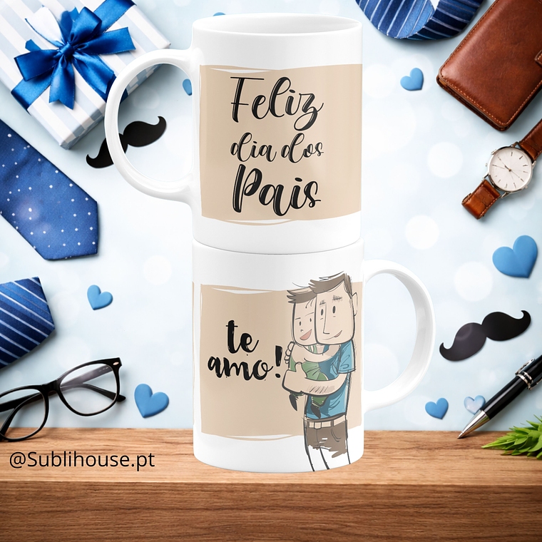 Caneca de Cerâmica - Feliz Dia dos Pais 11