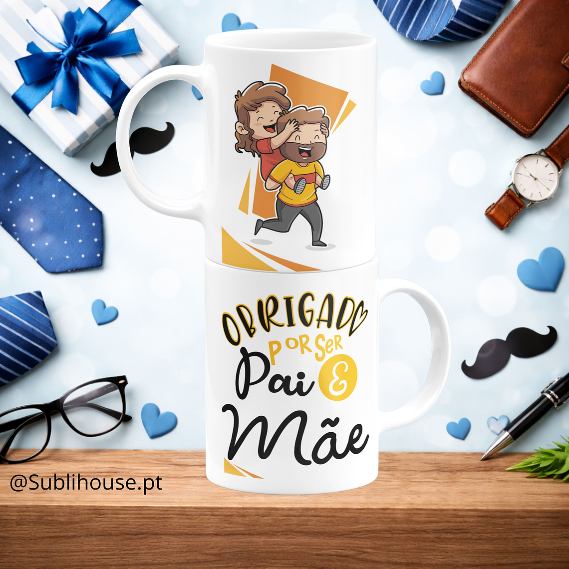 Caneca de Cerâmica - Obrigado por ser Pai e Mãe 2