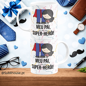 Caneca de Cerâmica - Super Pai