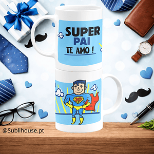 Caneca de Cerâmica - Super Pai