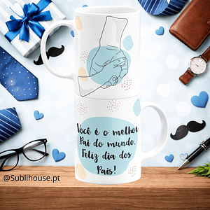 Caneca de Cerâmica - O melhor Pai do Mundo 