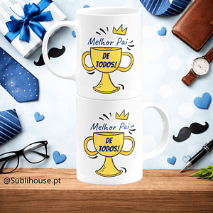 Caneca de Cerâmica - O melhor Pai de Todos