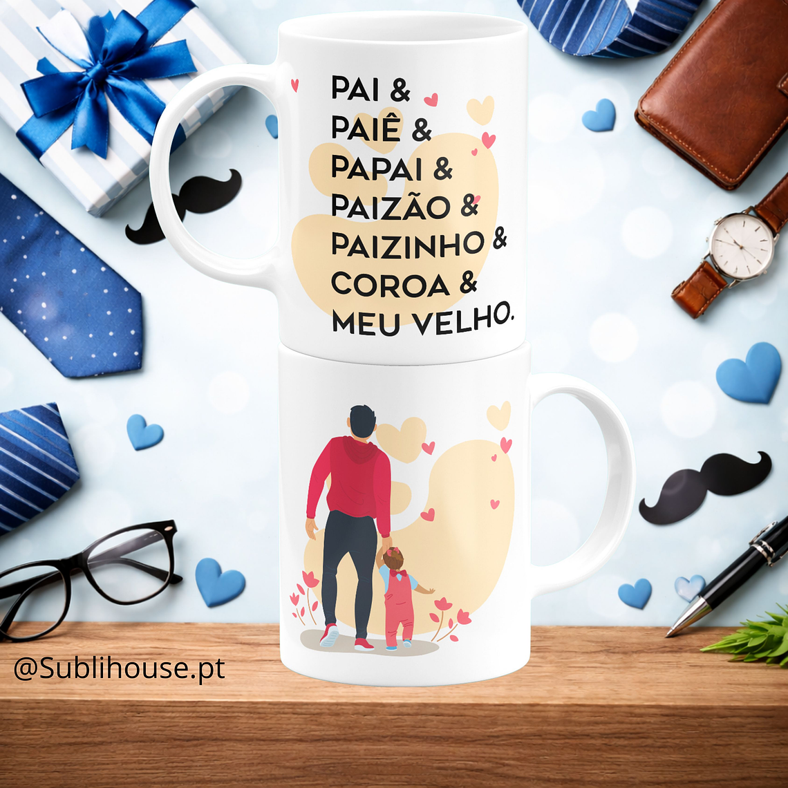 Caneca de Cerâmica - Pai, Paiê, Papai, Paizão, Meu Velho 1