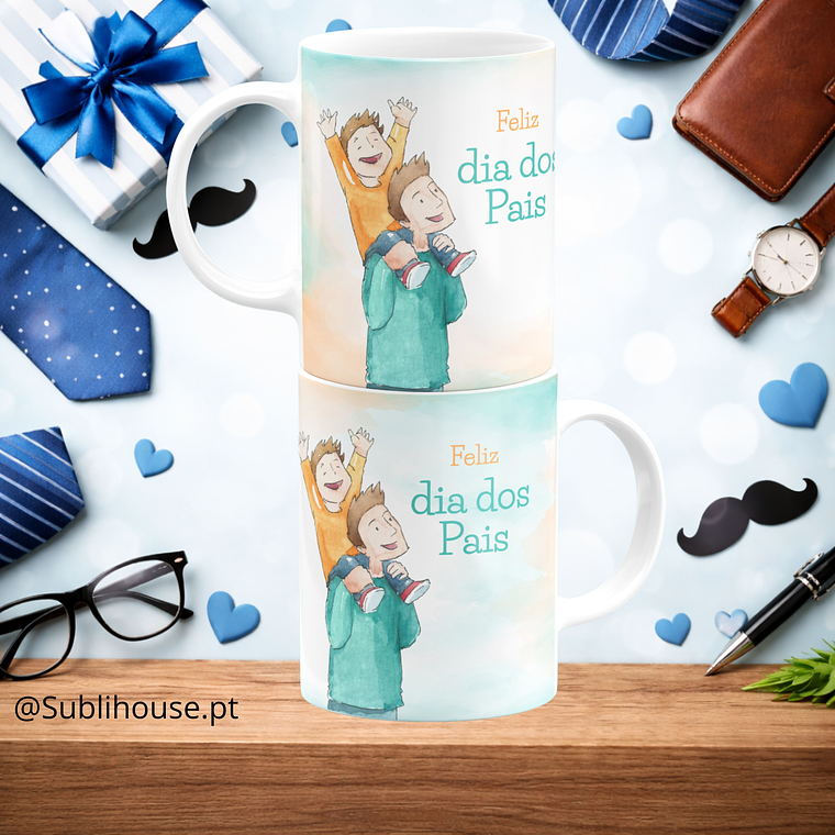 Caneca de Cerâmica - Feliz Dia dos Pais 12