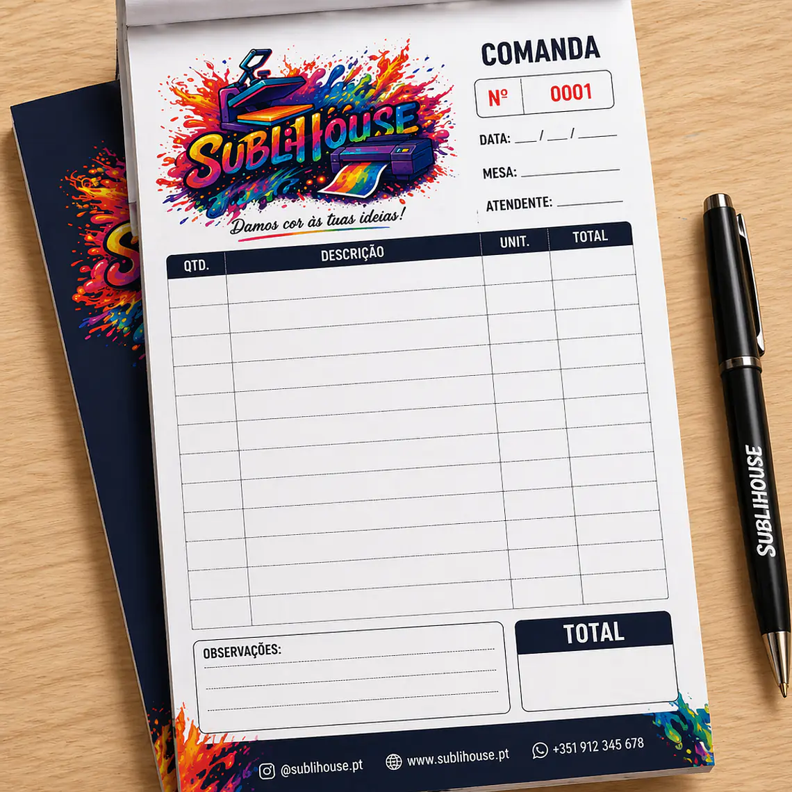 Bloco de notas 50 folhas 1