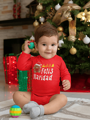 Pilucho - Body modelos Manga Larga de NAVIDAD