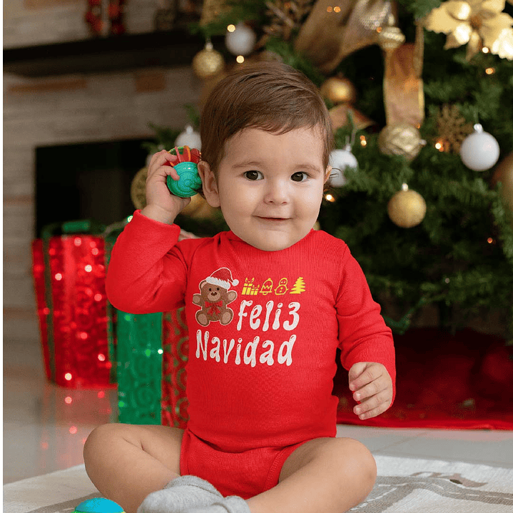 Pilucho - Body modelos Manga Larga de NAVIDAD 1