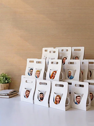 Combo Tazas Personalizadas + Cajas Blancas - Día del Trabajador Pack 2