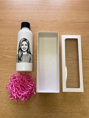 Botella Sport Personalizada Blanca - Día del Trabajador Pack 2