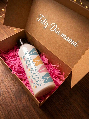 Botella Sport Personalizada Blanca - Día de las Madres