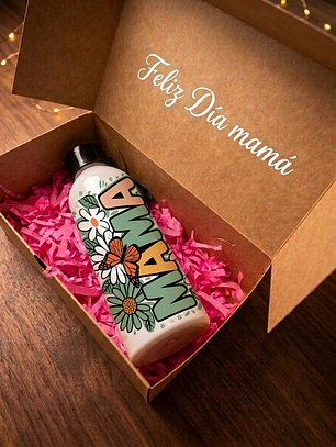 Botella Sport Personalizada Blanca - Día de las Madres