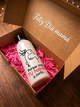 Botella Sport Personalizada Blanca - Día de las Madres
