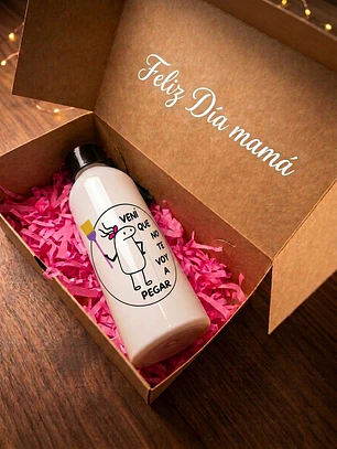 Botella Sport Personalizada Blanca - Día de las Madres
