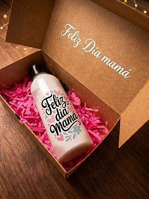 Botella Sport Personalizada Blanca - Día de las Madres