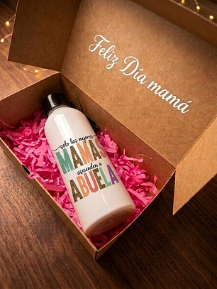 Botella Sport Personalizada Blanca - Día de las Madres