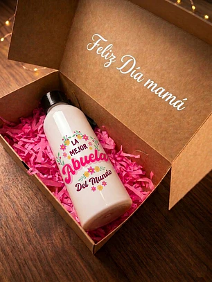 Botella Sport Personalizada Blanca - Día de las Madres