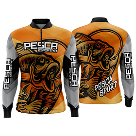 Arte estampa camisa Pesca-Mod-0235