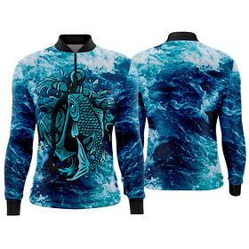 Arte estampa camisa Pesca-Mod-0244