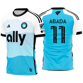 Arte vetor camisa Charlotte FC Local 2025